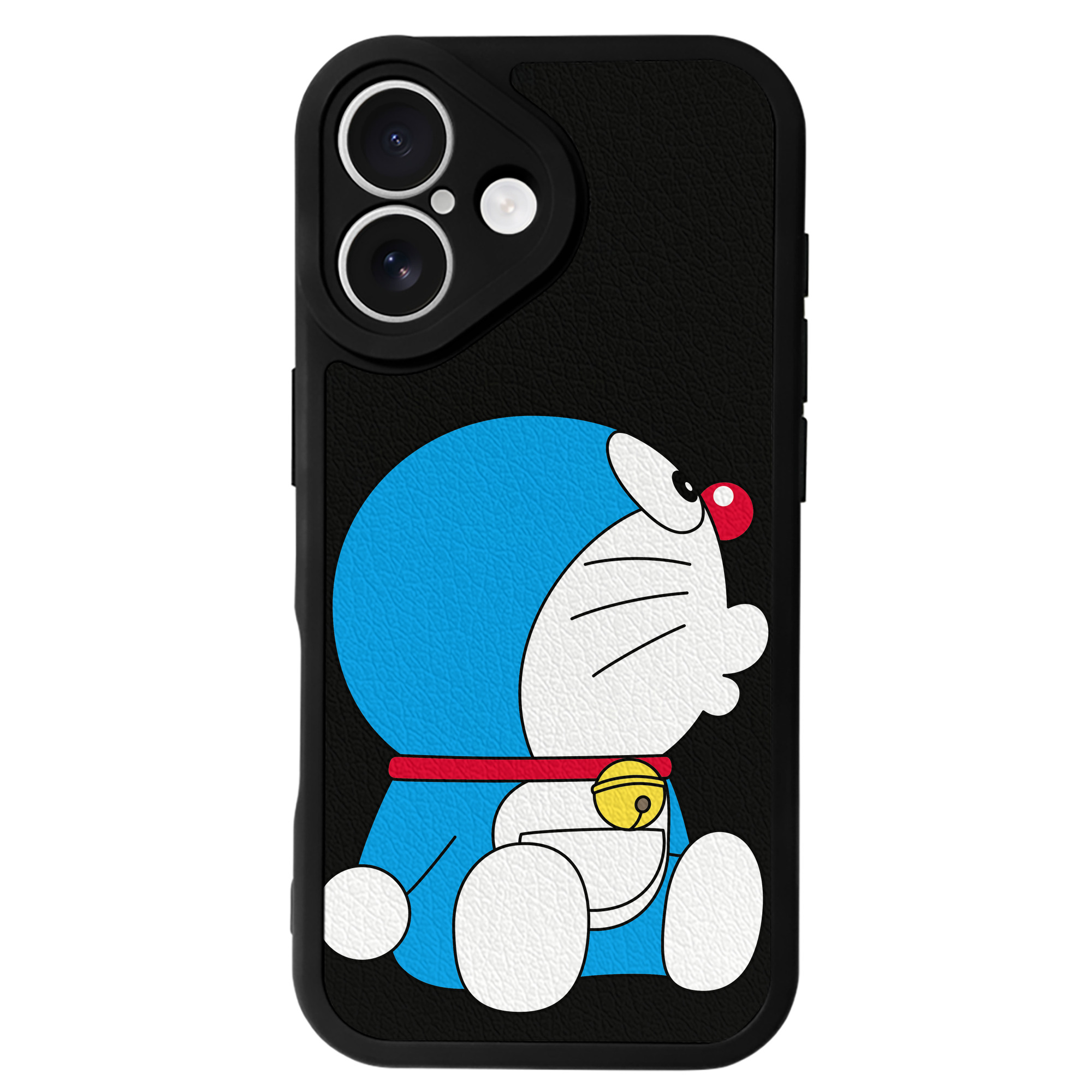 （画像用） ドラえもん Doraemon 【iPhone 16シリーズ対応】シリコンスマホケース（レザー調） 材質：シリコン